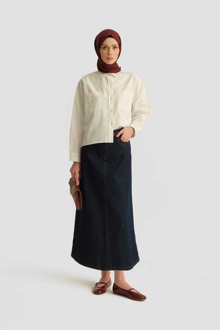 Armine Oversize Gömlek 25YH3667 Beyaz 