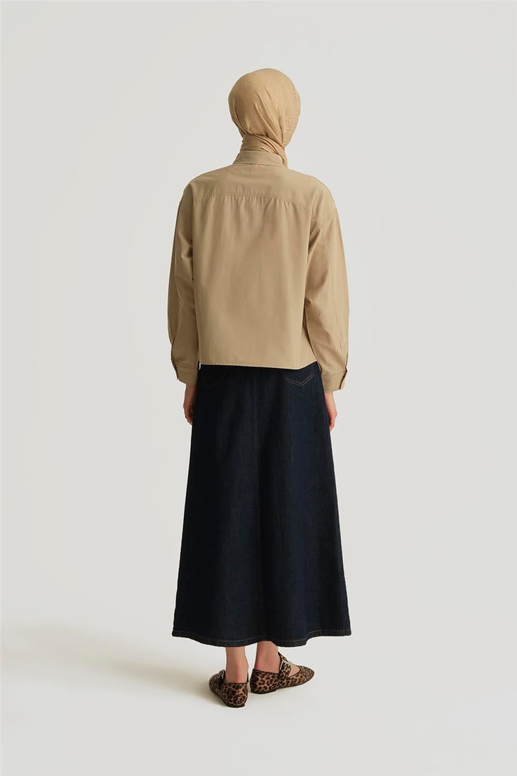 Armine Oversize Gömlek 25YH3667 Taş