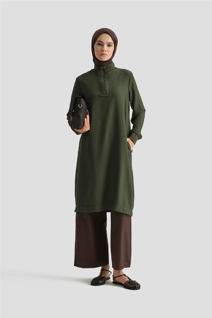 26Y412 Armine Tunik Haki