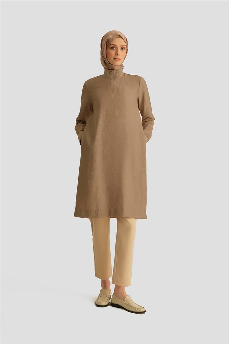 26Y412 Armine Tunik Koyu Taş
