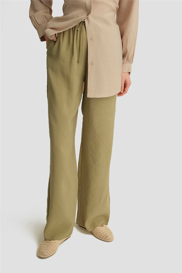 Armine Modal Straight Pantolon 25YD4224-2 Haki