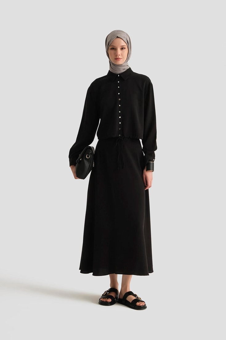 Armine Tencel Ceket 25YD4226-1 Siyah