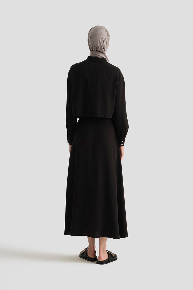 Armine Tencel Ceket 25YD4226-1 Siyah