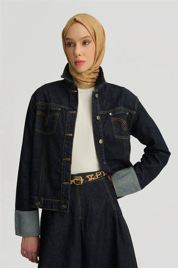 Armine Denim Ceket 25YD4242-1 Mavi