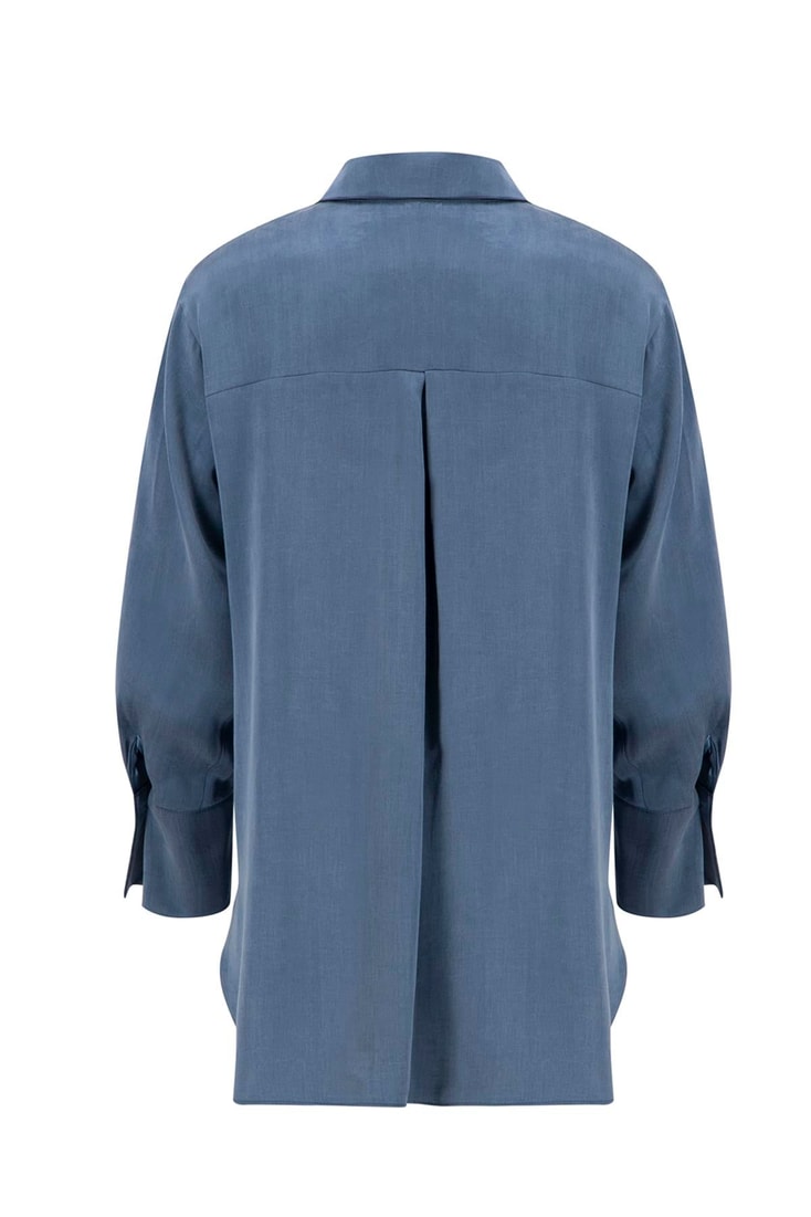 Armine Cupra Tunik 25YD4245-1 İndigo