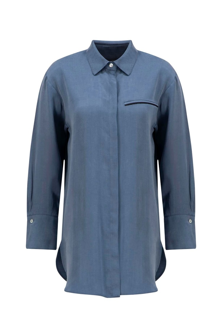 Armine Cupra Tunik 25YD4245-1 İndigo