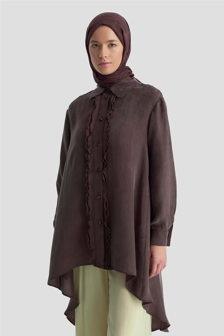 26Y4624 Armine Tunik Acı Kahve