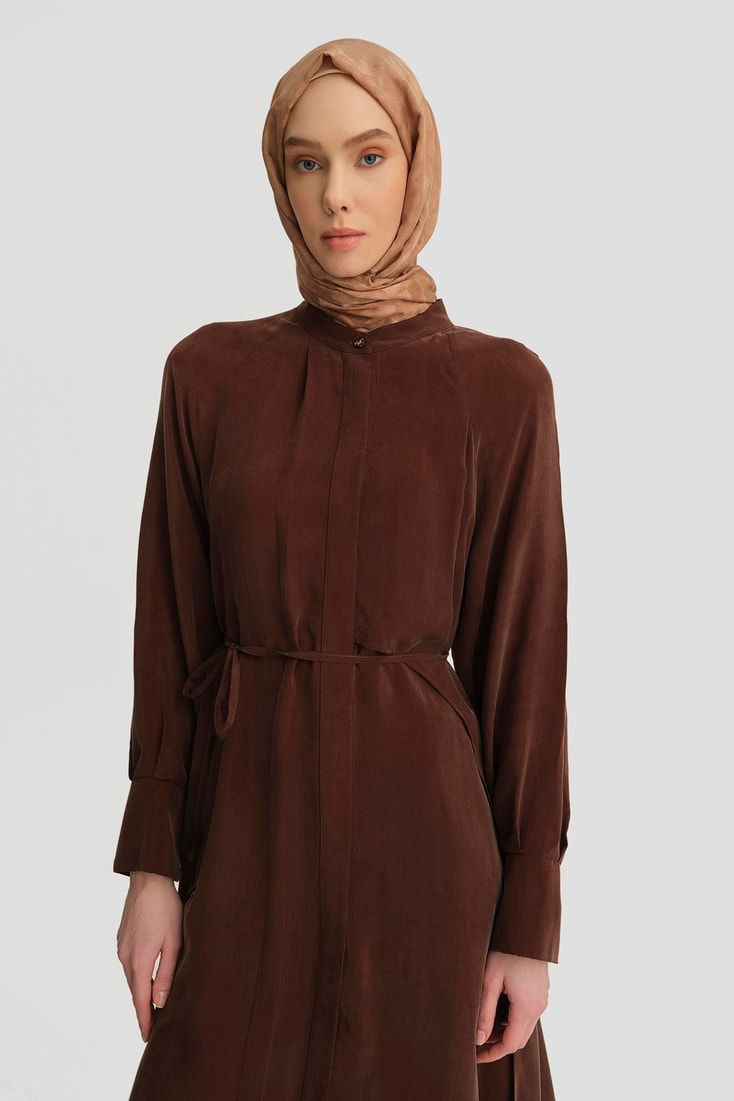 26Y4706 Armine Tunik Elbise Kahverengi 