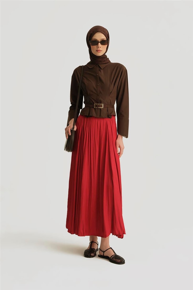 26Y5601 Armine Etek Kırmızı