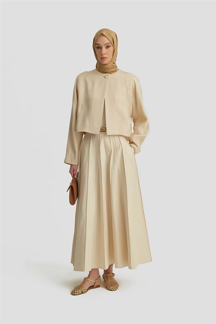 Armine Elişi Dikişli Tencel Ceket 25Y5903 Aytaşı