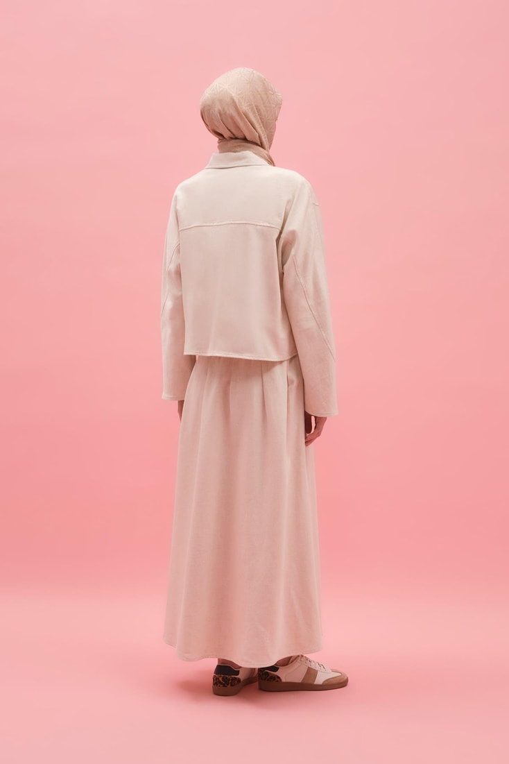 Armine Ham Denim Takım 25Y6025 Naturel