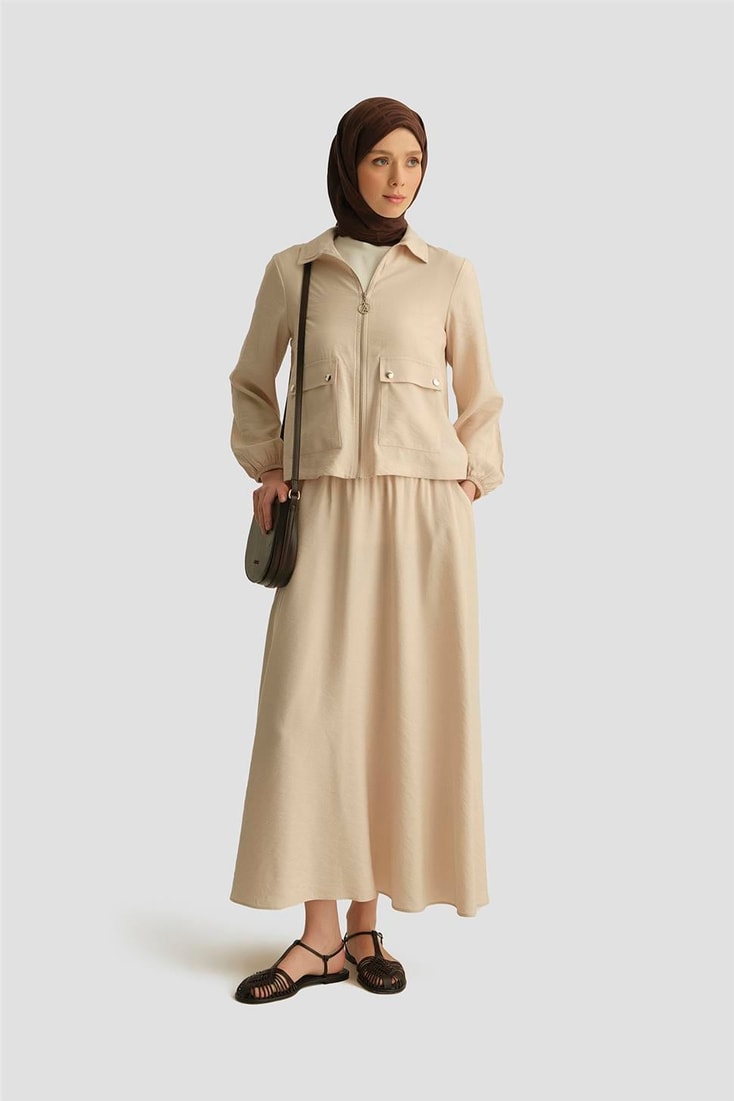 Armine Ceketli Tencel Takım 25YT622 Taş
