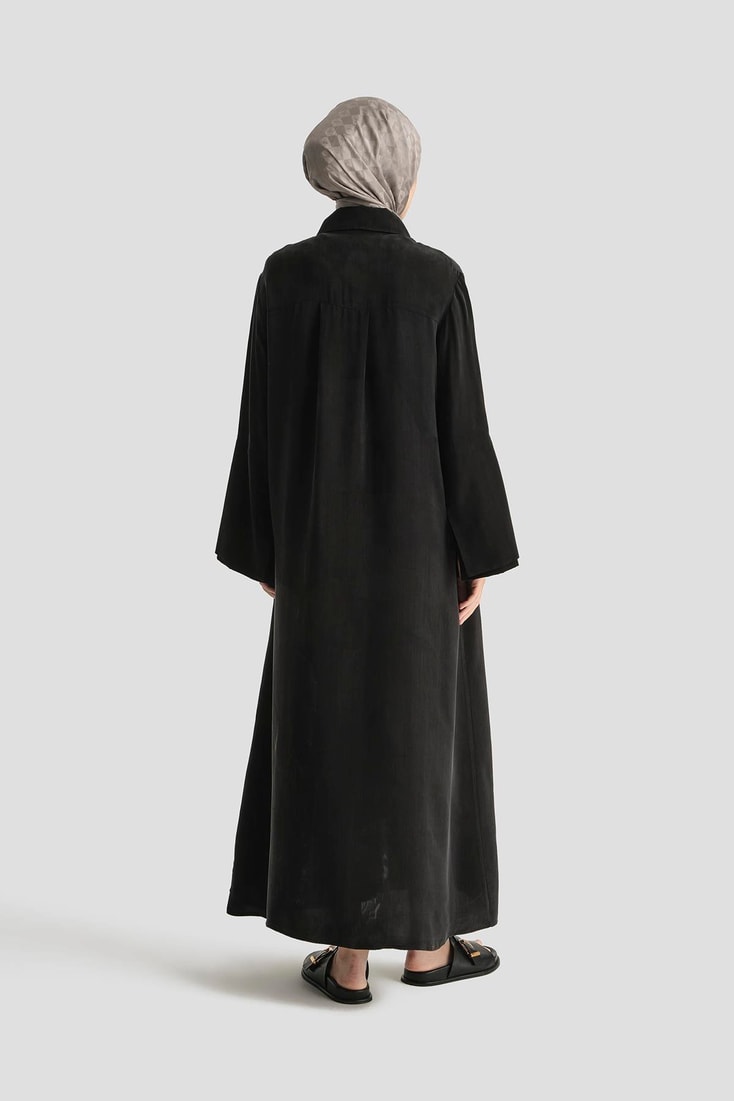 Armine Çift Manşetli Cupra Ferace 25Y8306 Siyah