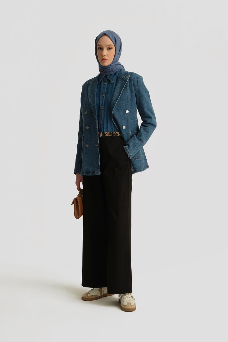 Armine Blazer Denim Ceket 25YD9121 İndigo