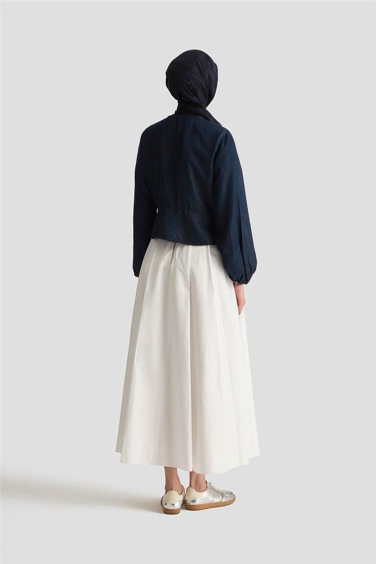 Armine Tencel Bluz 25YD9127 Koyu Lacivert