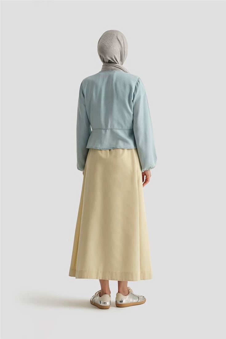 Armine Tencel Bluz 25YD9127 Mavi