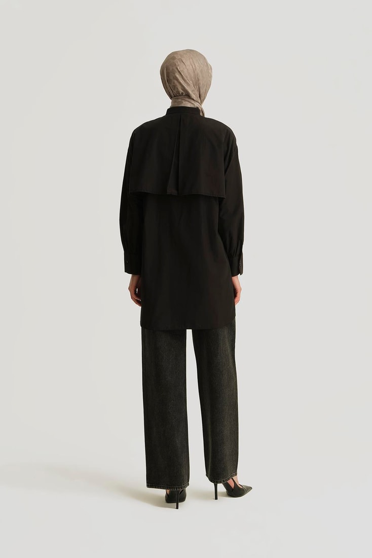 Armine Taş İşlemeli Wide Leg Denim Pantolon 25YD9132 Antrasit