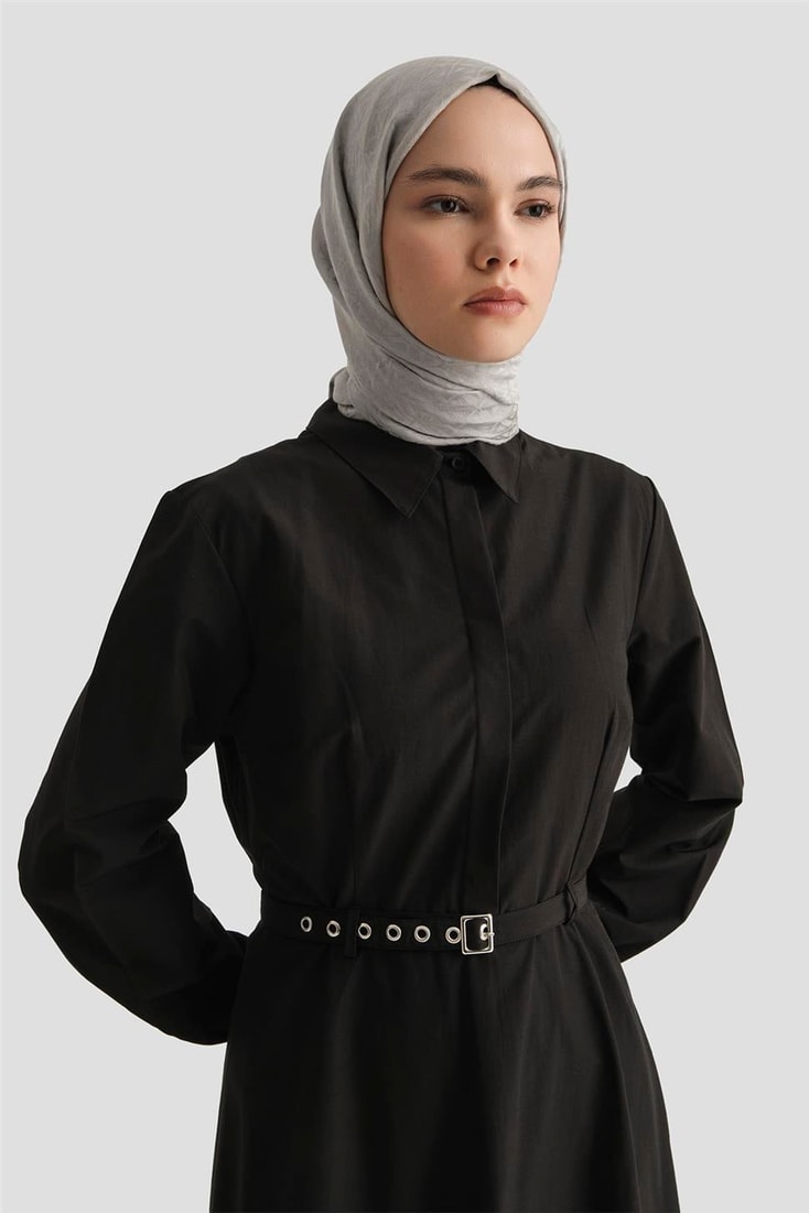 Armine Elbise 25YD9178 Siyah