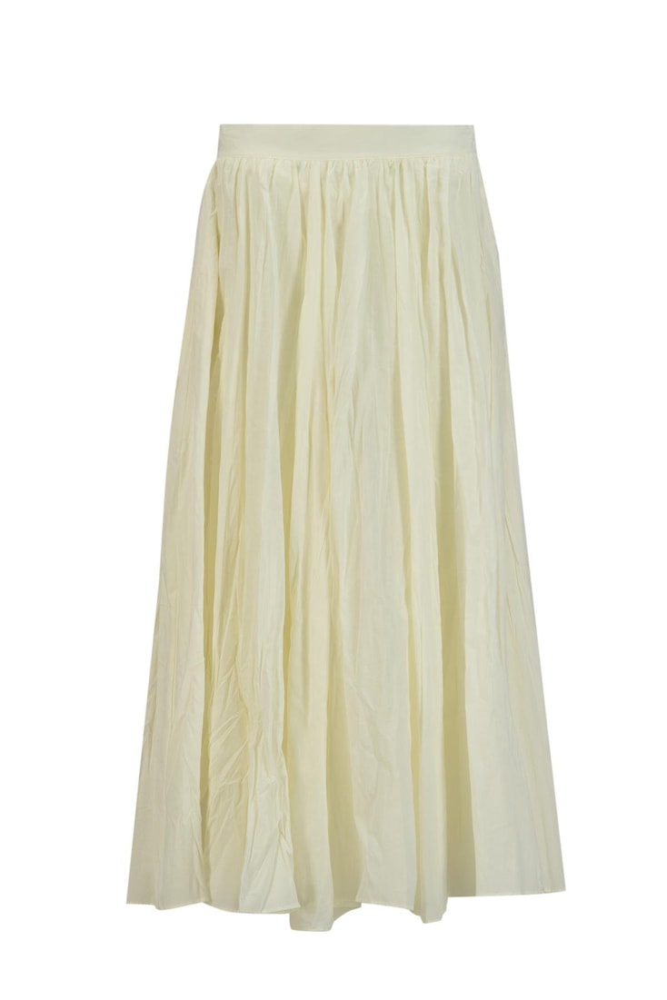 Armine Kırışık Vual Etek 25YD9180 Ekru