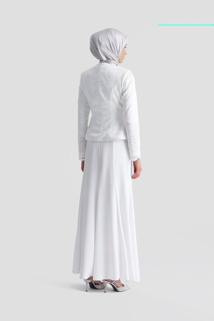 Armine Abiye 25YD9184 Beyaz