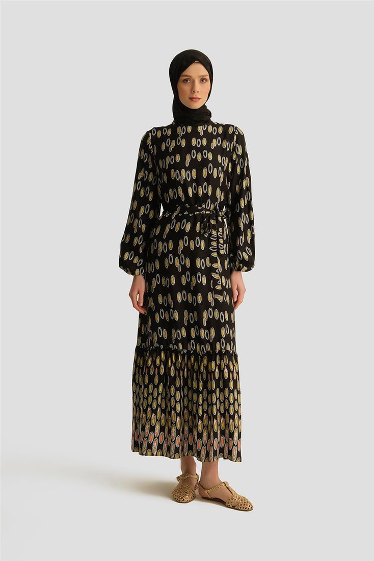 Armine Trend Elbise 25YT928 Siyah