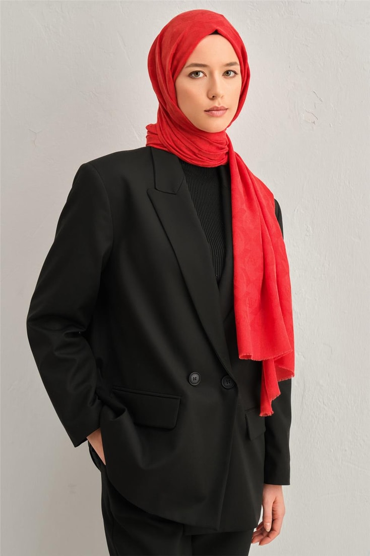 Armine Tencel Yün Monogram Desen Şal 13 