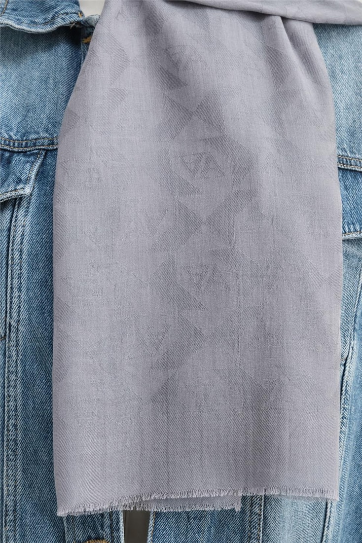 Armine Tencel Yün Monogram Desen Şal 30