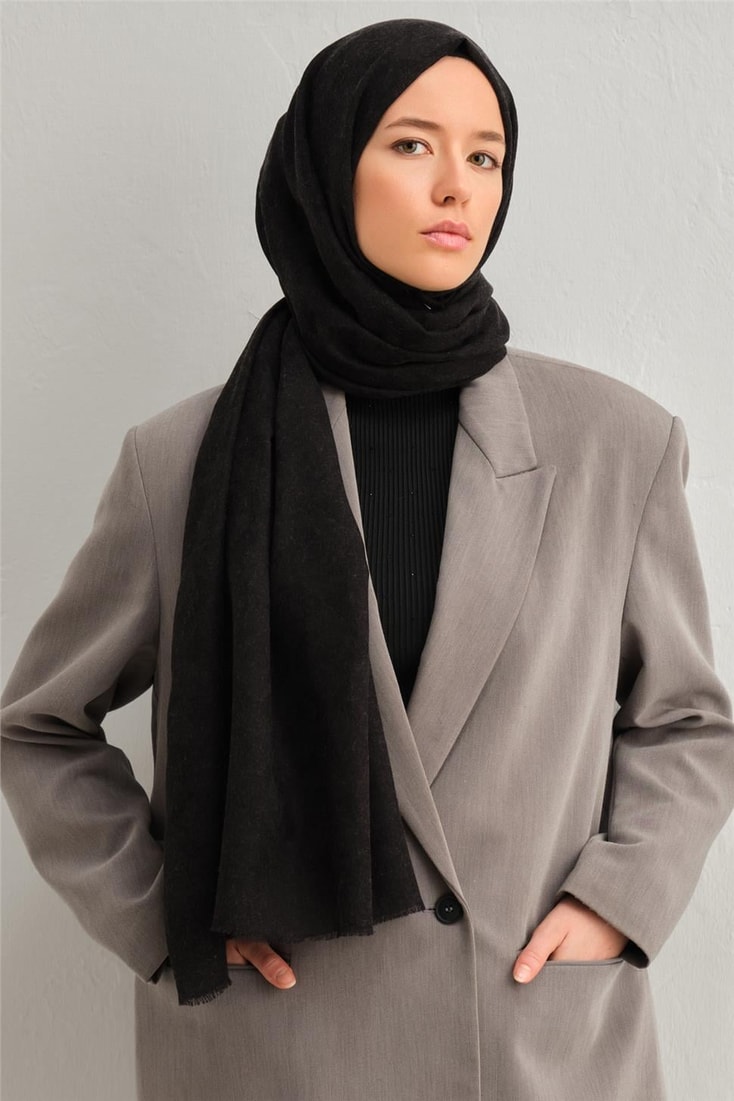 Armine Tencel Yün Monogram Desen Şal 31