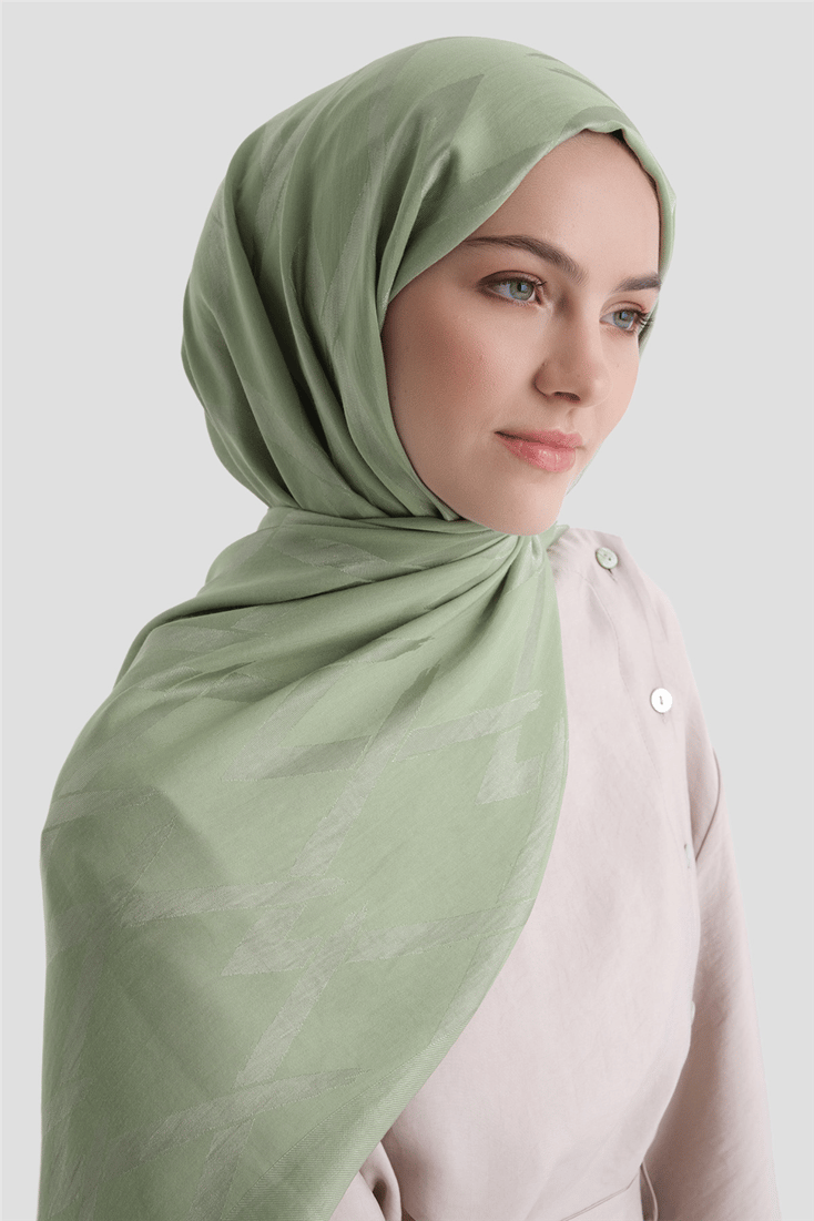 Armine Lyocell Naia Zikzak Desen Şal  1- 55