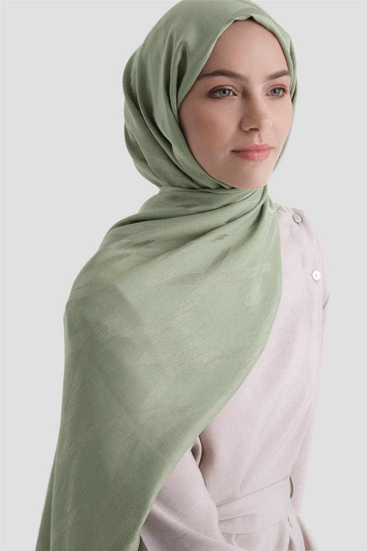 Armine Lyocell Naia Zikzak Desen Şal  1- 55