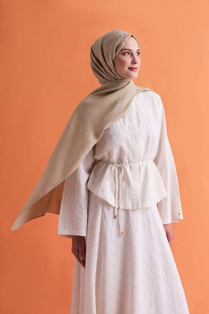 Armine Lyocell Naia Kare Monogram Şal 6 07