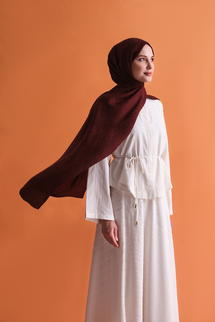 Armine Lyocell Naia Kare Monogram Şal 6 32