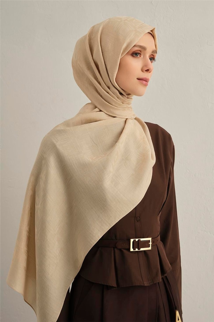 Armine Lyocell Naia Kare Monogram Şal 6 64