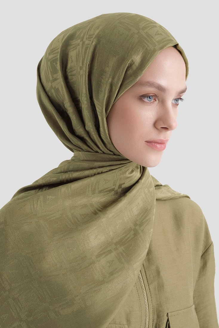 Armine Lyocell Naia Kare Monogram Şal 6 81