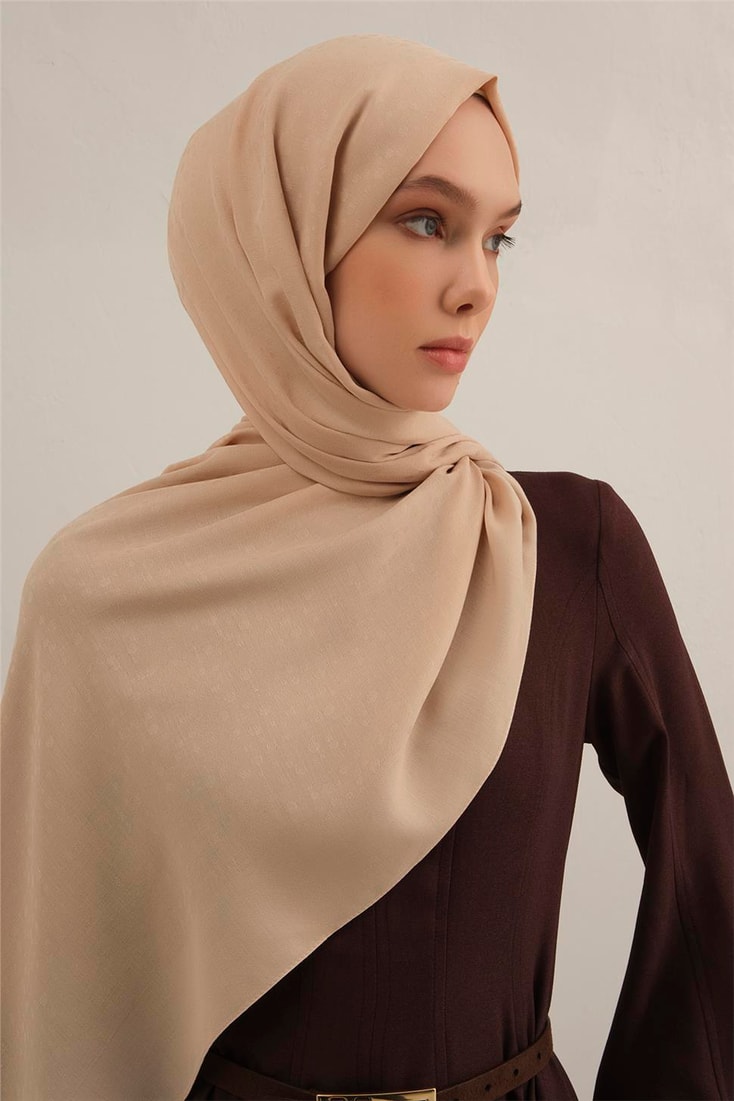 Armine Damla Desen Bambu Cotton Şal 04