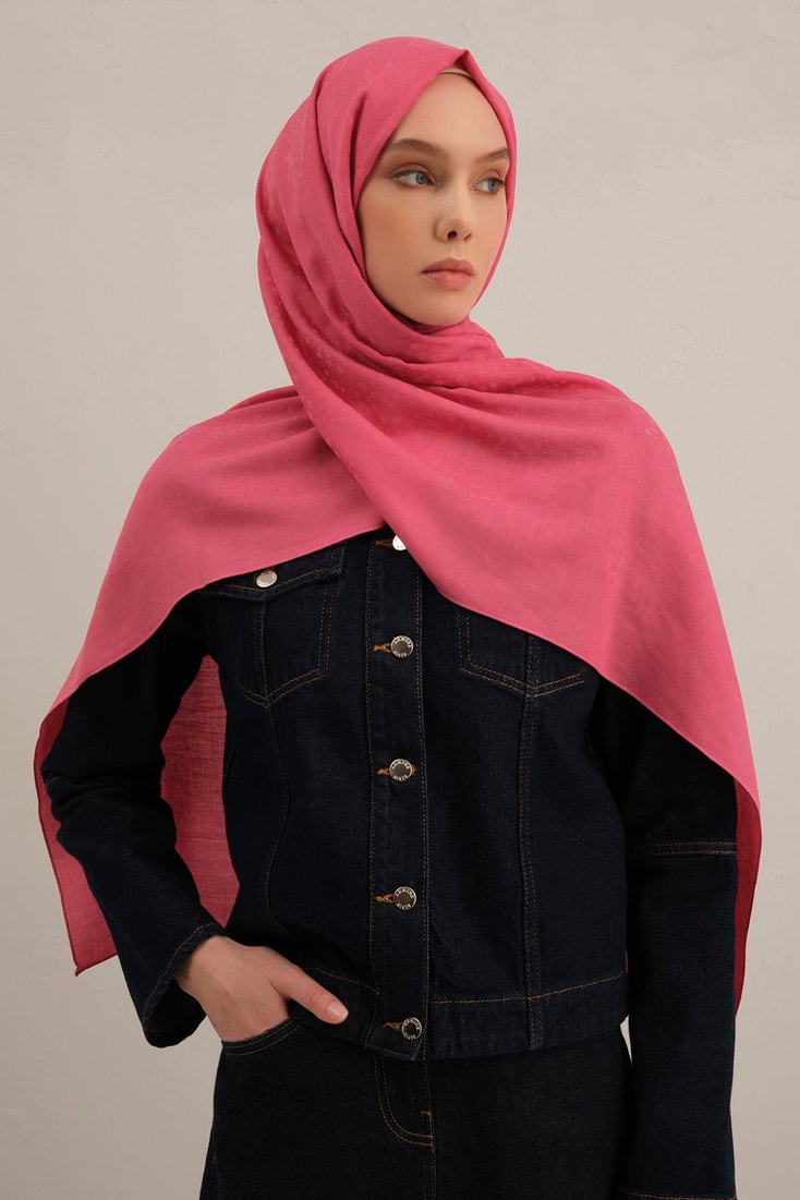 Armine Damla Desen Bambu Cotton Şal 37