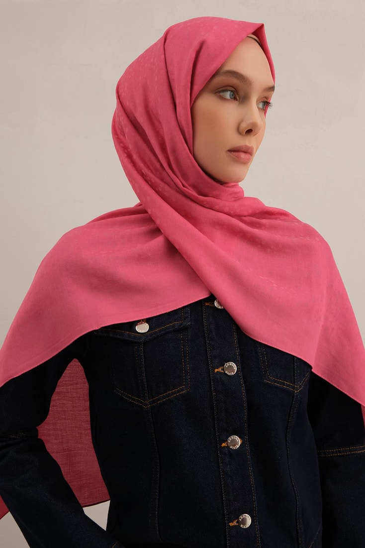 Armine Damla Desen Bambu Cotton Şal 37