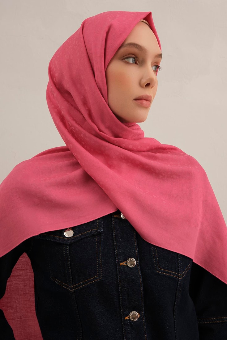 Armine Damla Desen Bambu Cotton Şal 37