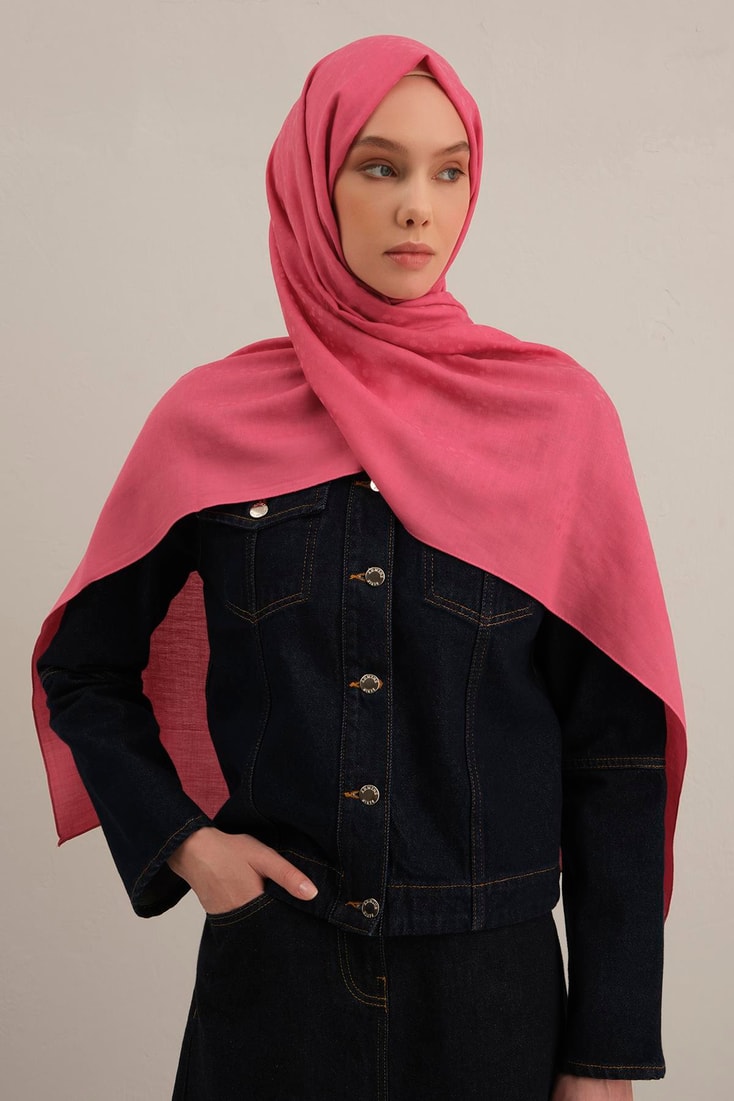 Armine Damla Desen Bambu Cotton Şal 37