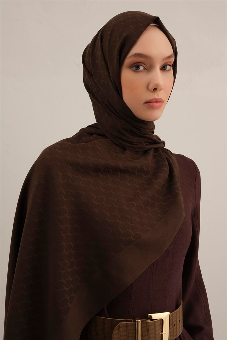 Armine Link Desen Bambu Cotton Şal 10