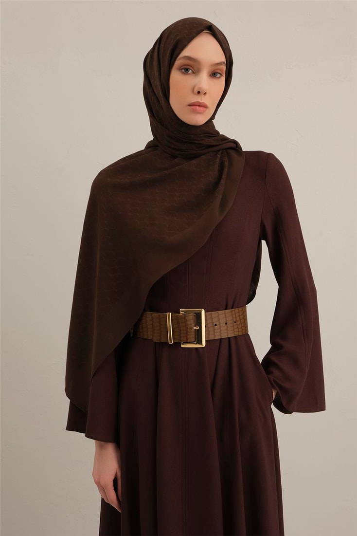 Armine Link Desen Bambu Cotton Şal 10