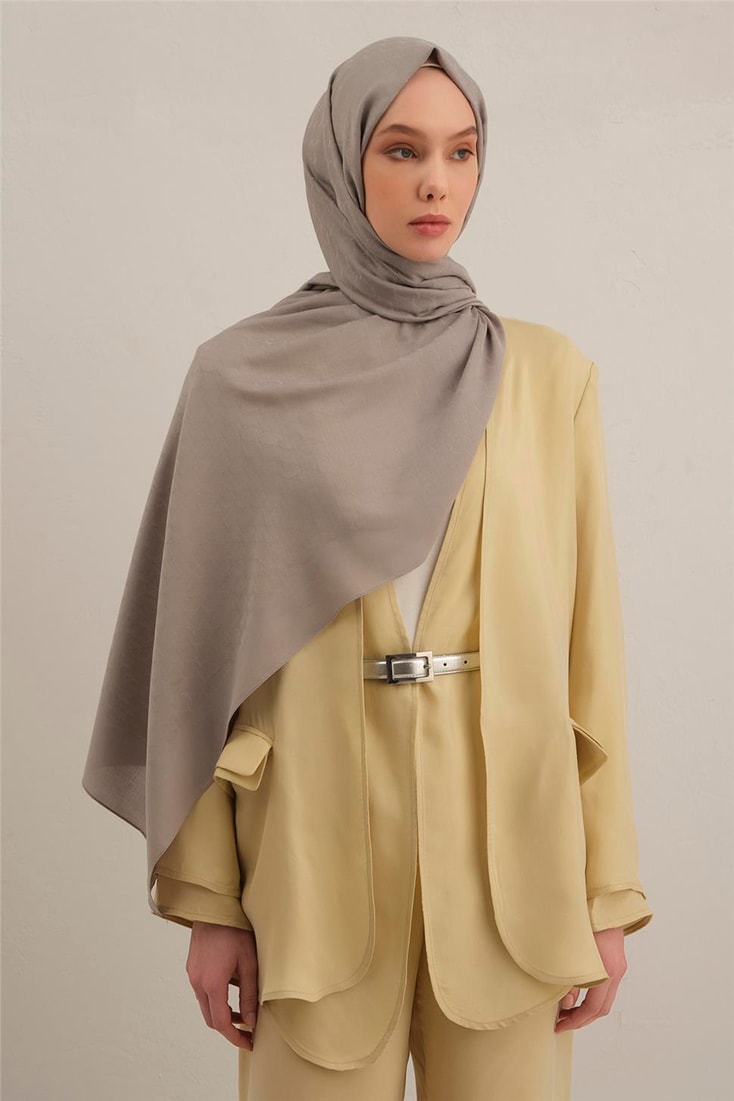 Armine Link Desen Bambu Cotton Şal 20