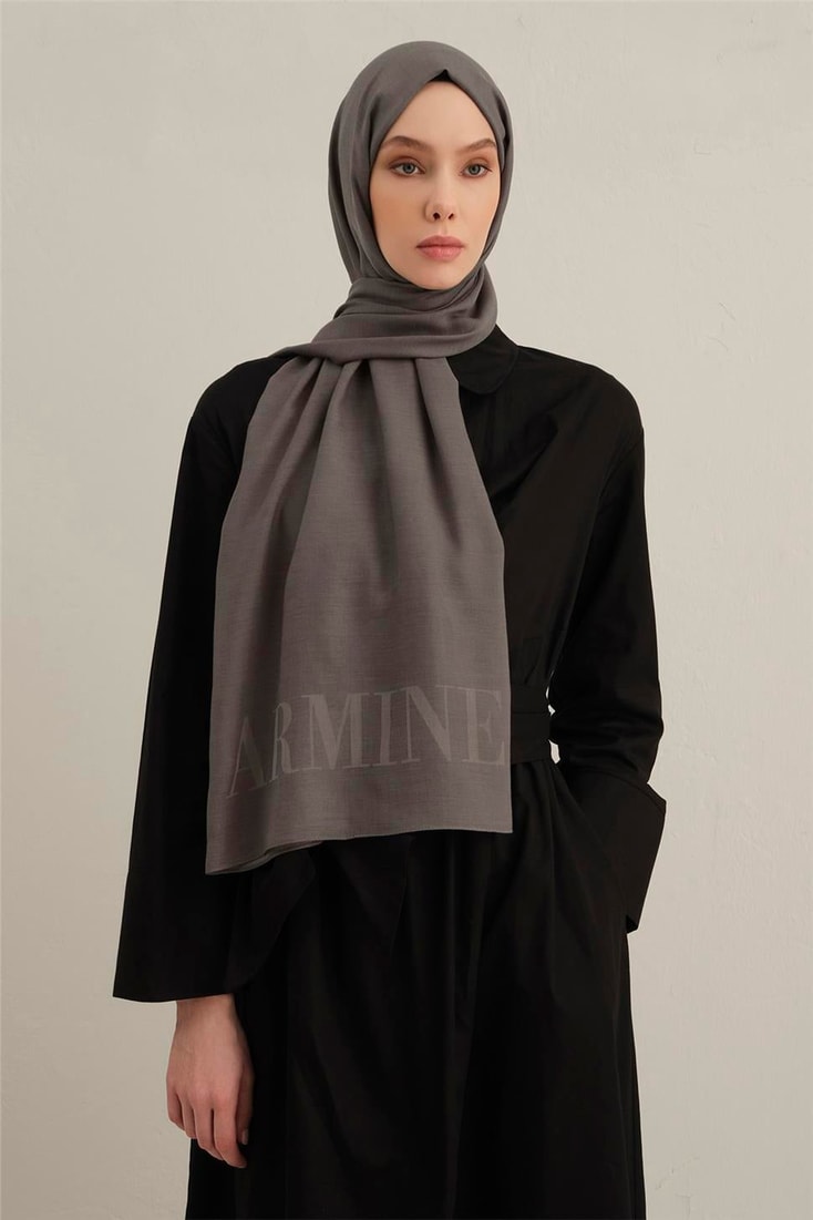 Armine Logo Drop Pamuk İpek Şal 20