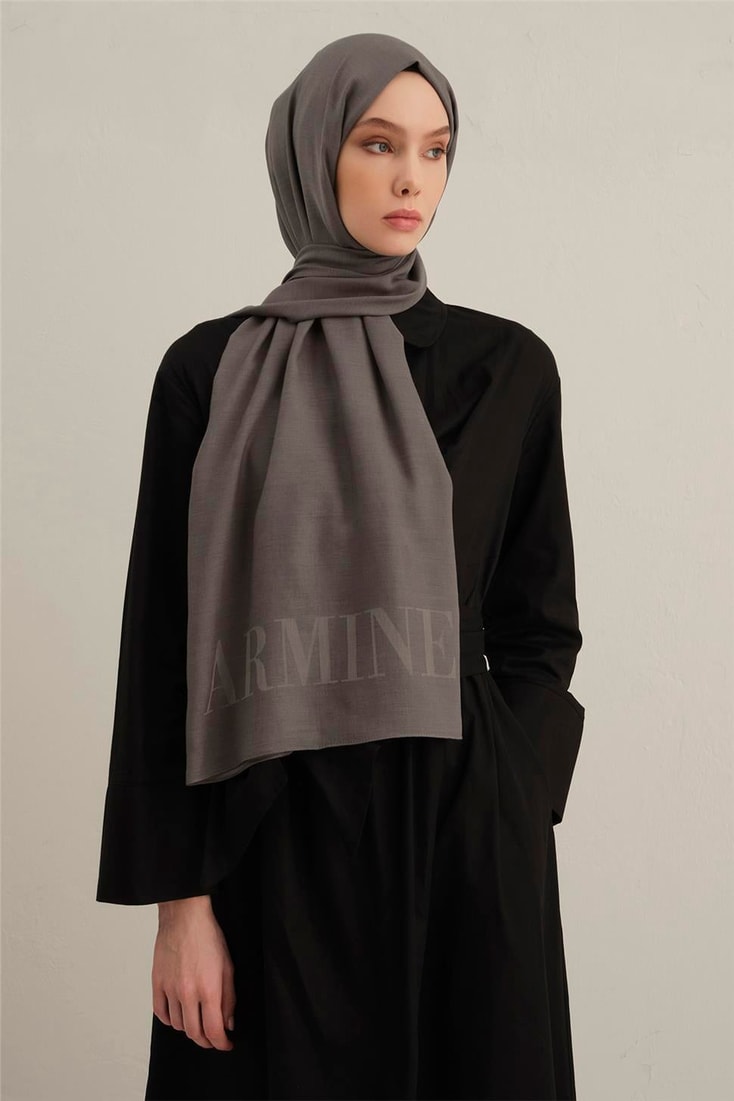 Armine Logo Drop Pamuk İpek Şal 20
