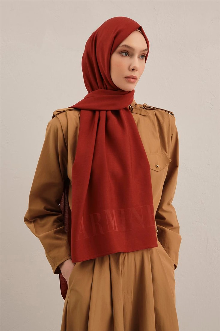 Armine Logo Drop Pamuk İpek Şal 32