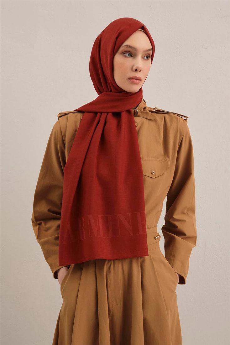 Armine Logo Drop Pamuk İpek Şal 32