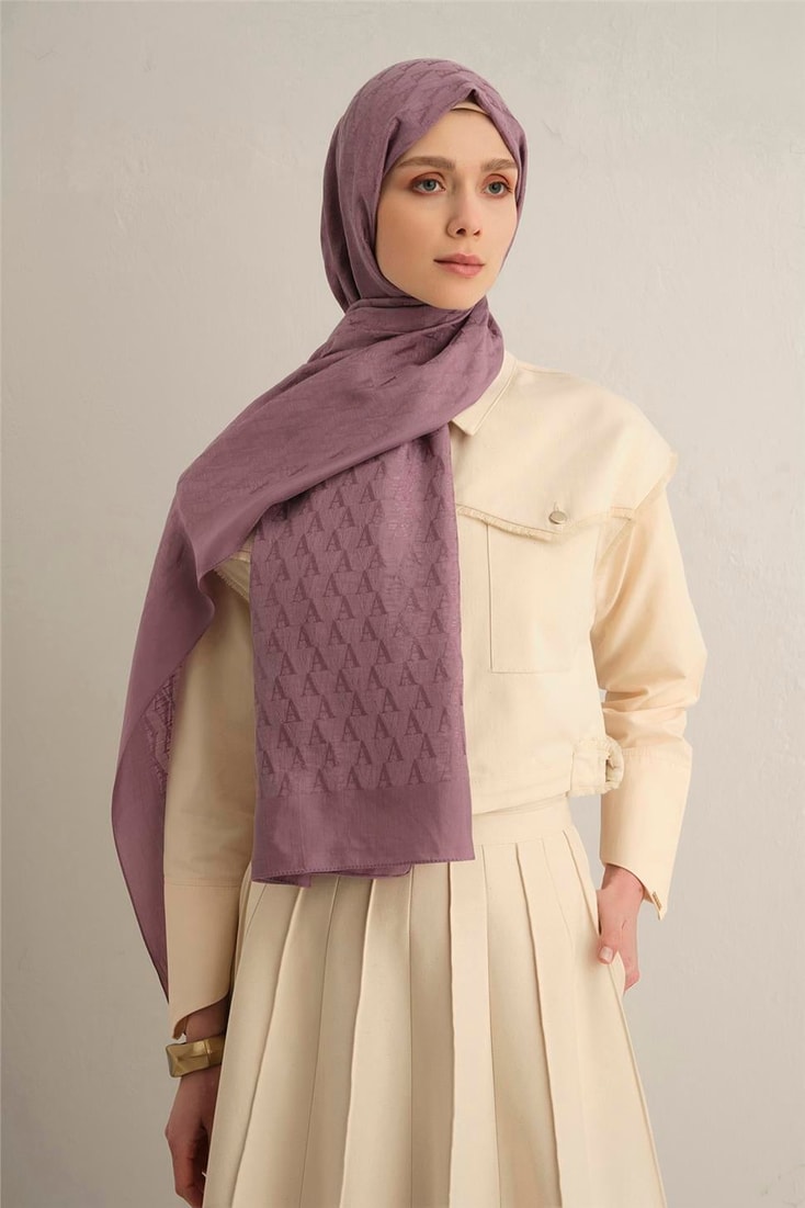 Armine Pamora AA Monogram Şal 3 42