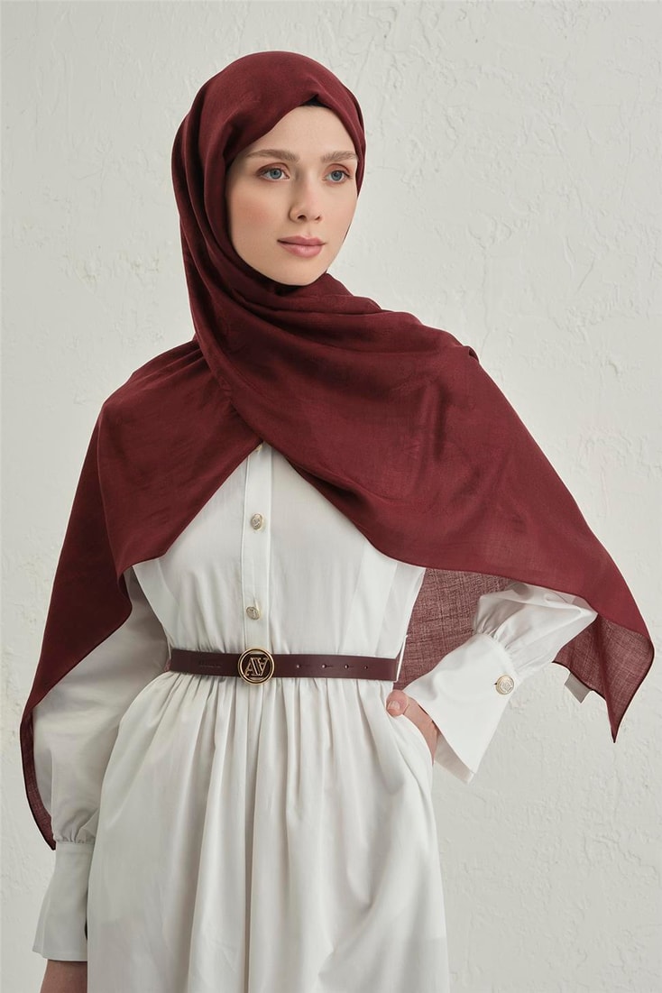 Armine Woolair Dalga Monogram Şal 1 32