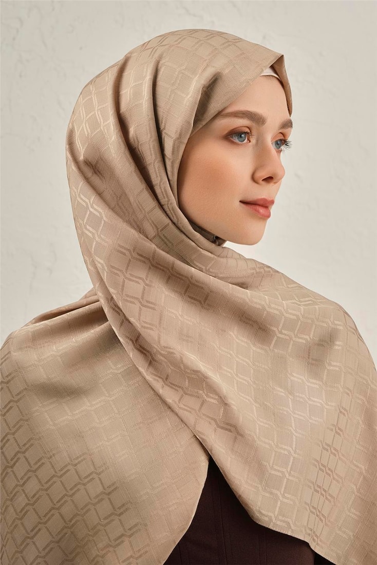 Armine Pamuk  Floş Çapraz Desen Şal 2 64