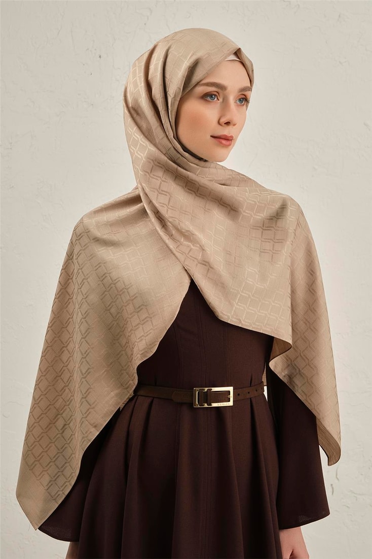 Armine Pamuk  Floş Çapraz Desen Şal 2 64